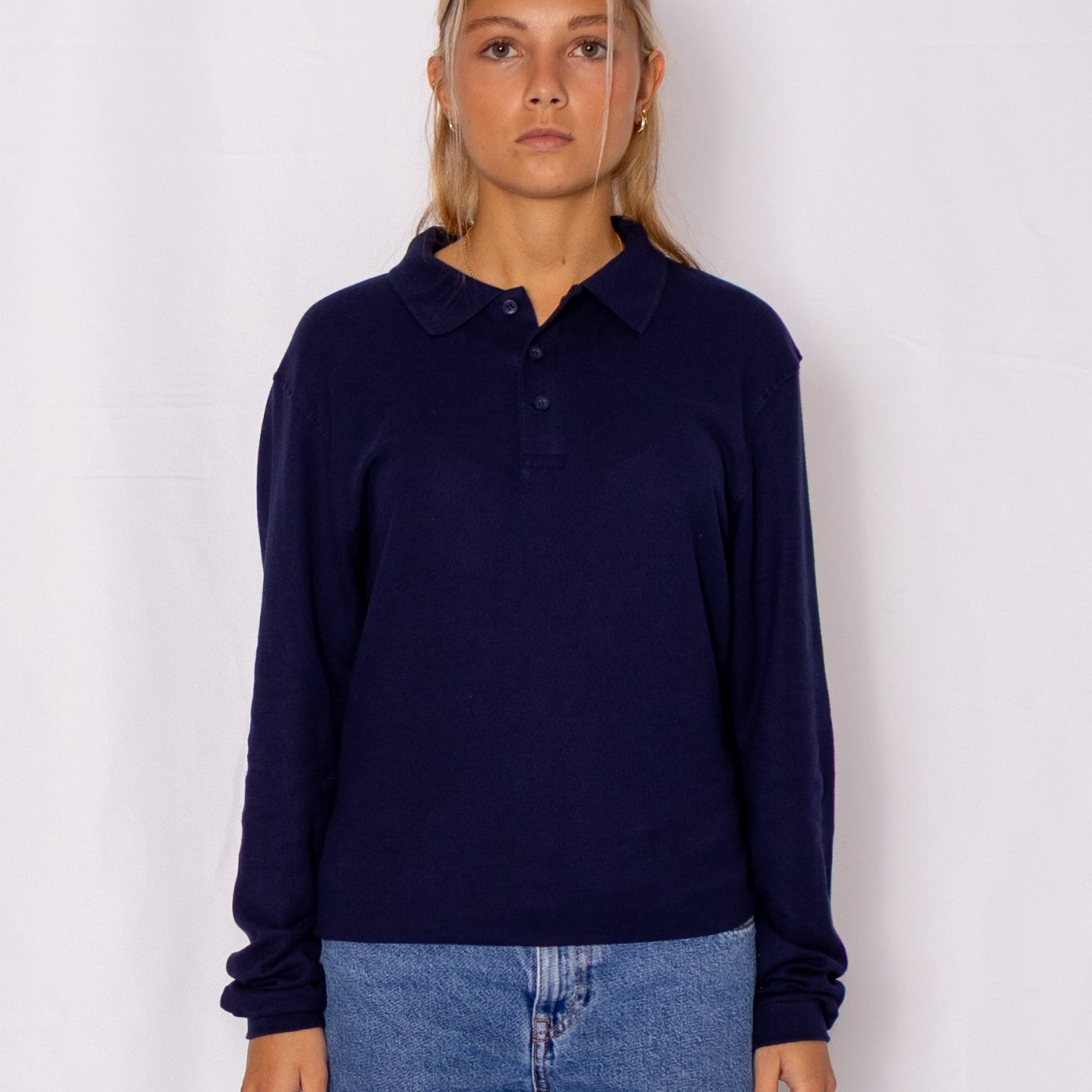 Long-Sleeve Polo Shirt