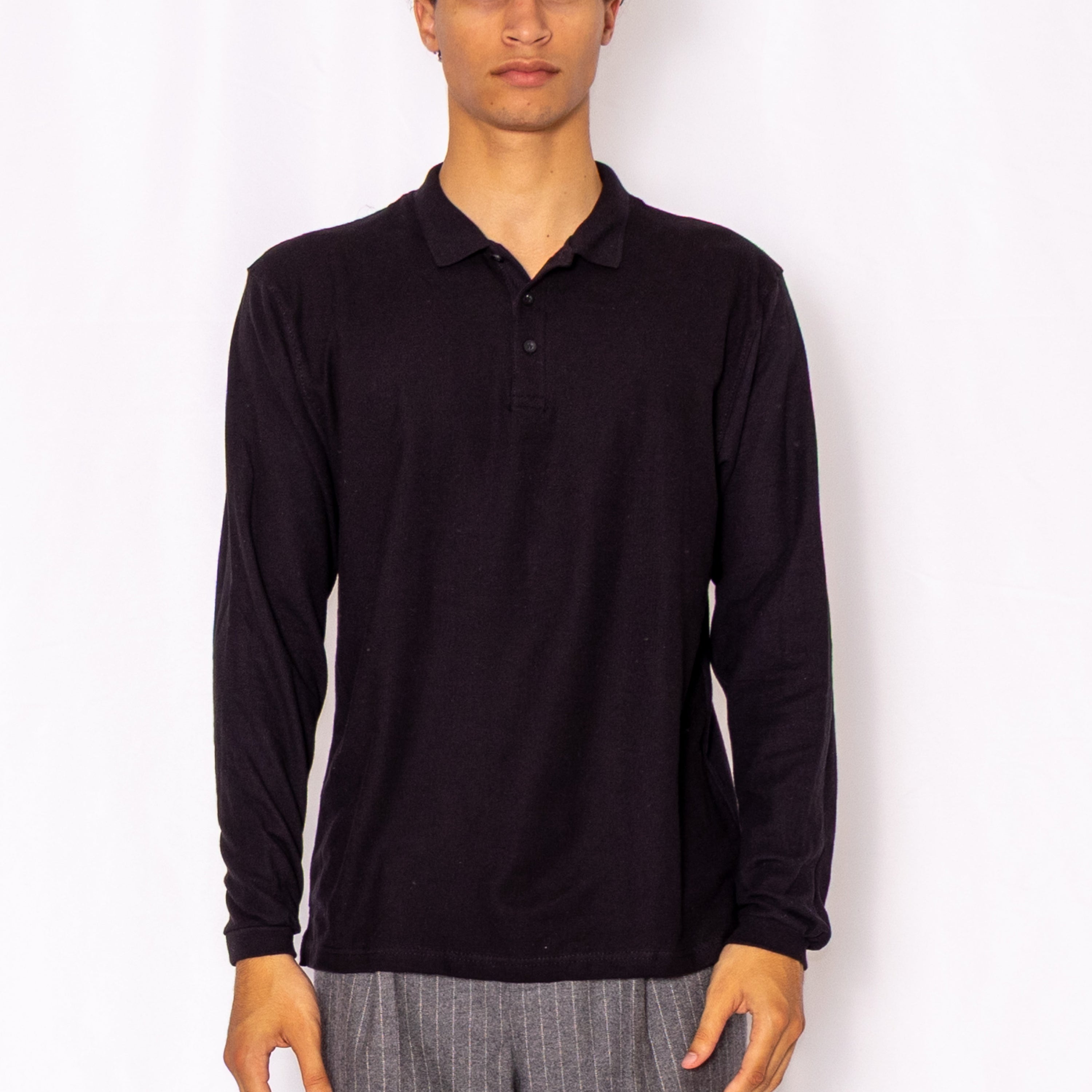 Long-Sleeve Polo Shirt