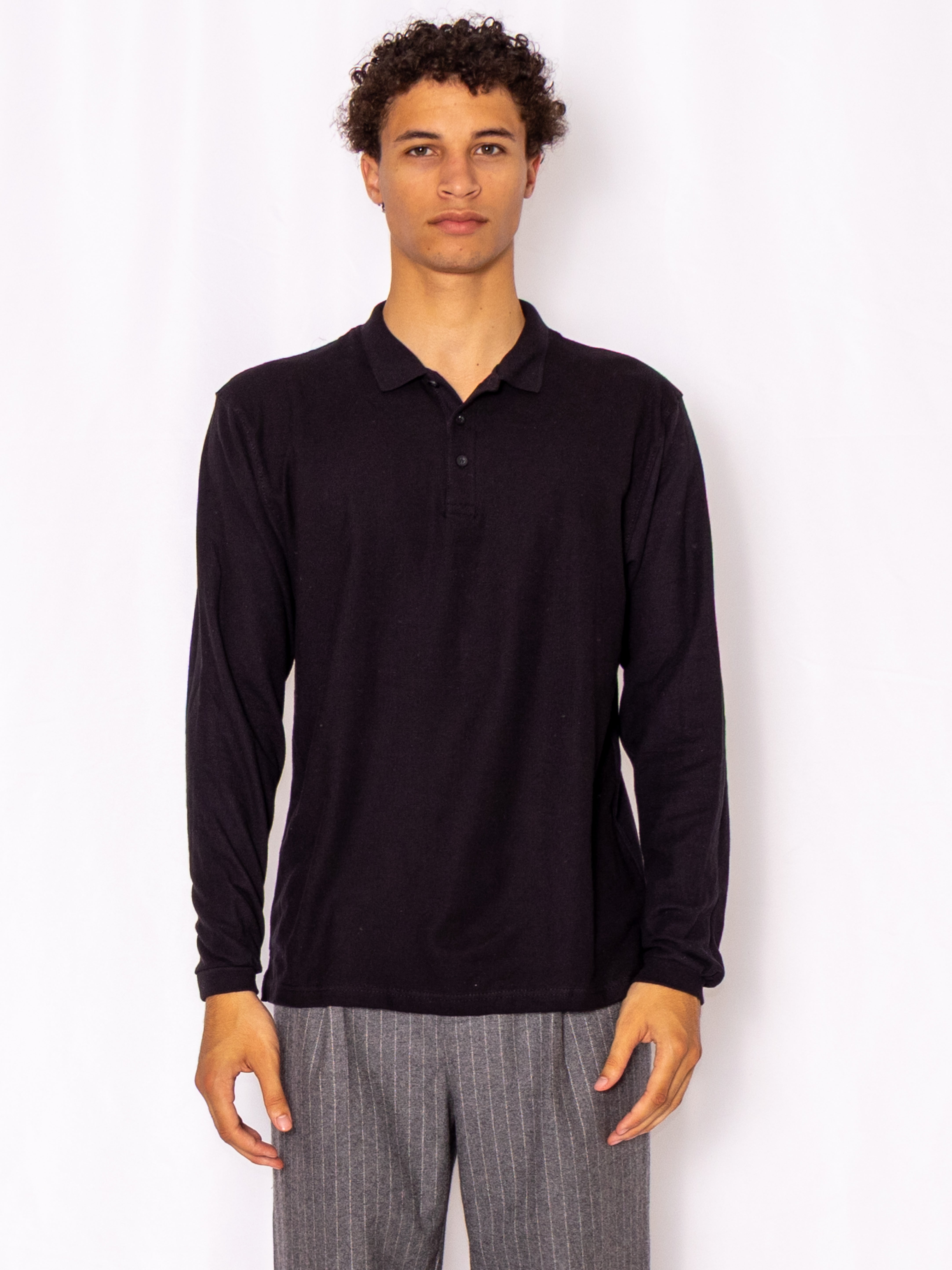 Long-Sleeve Polo Shirt