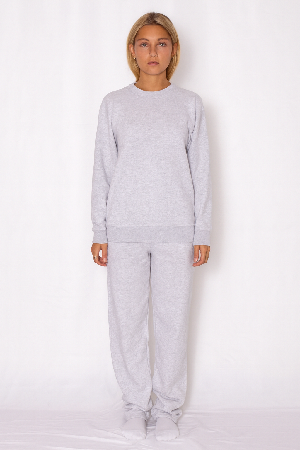 Sweat set with crewneck grey