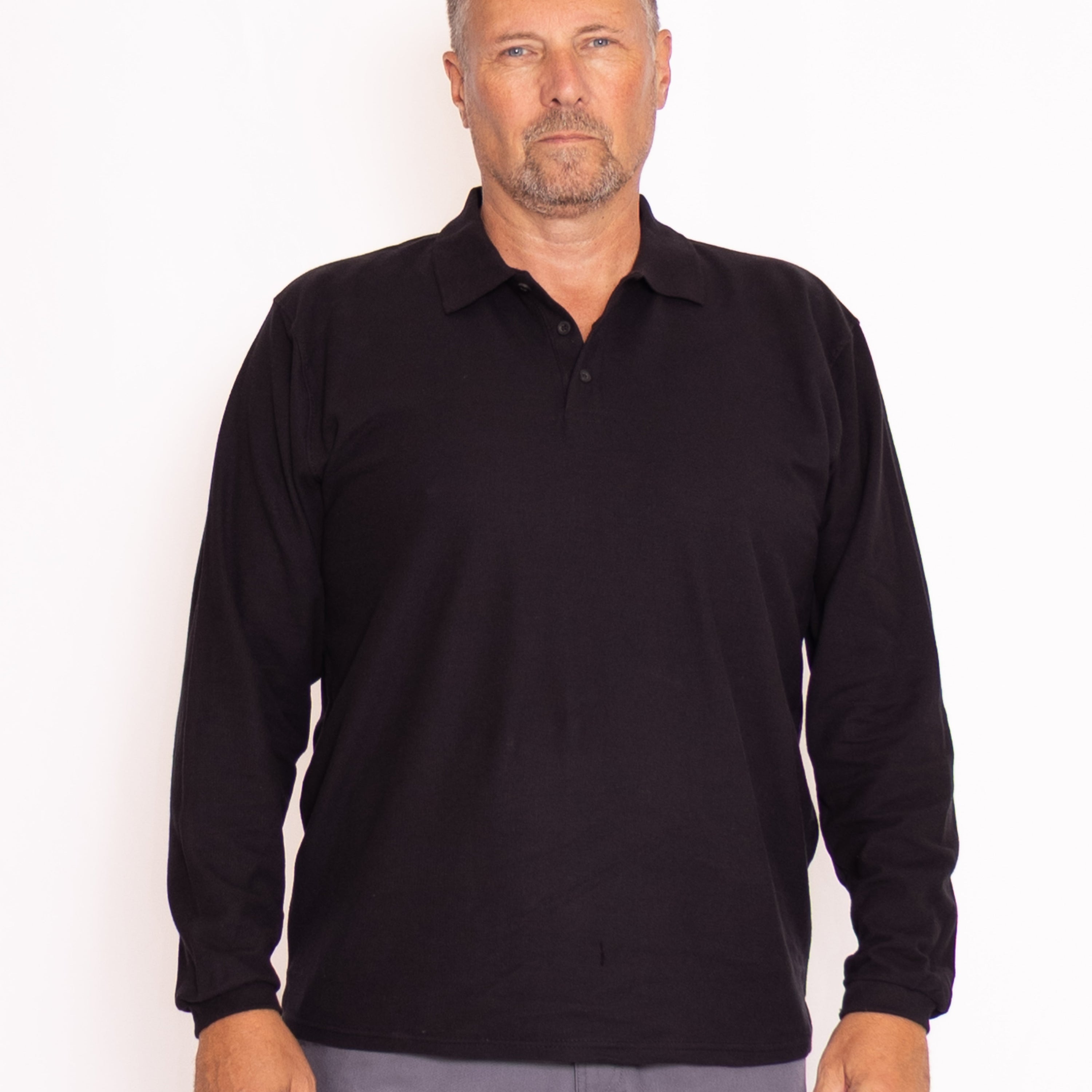 Long-Sleeve Polo Shirt