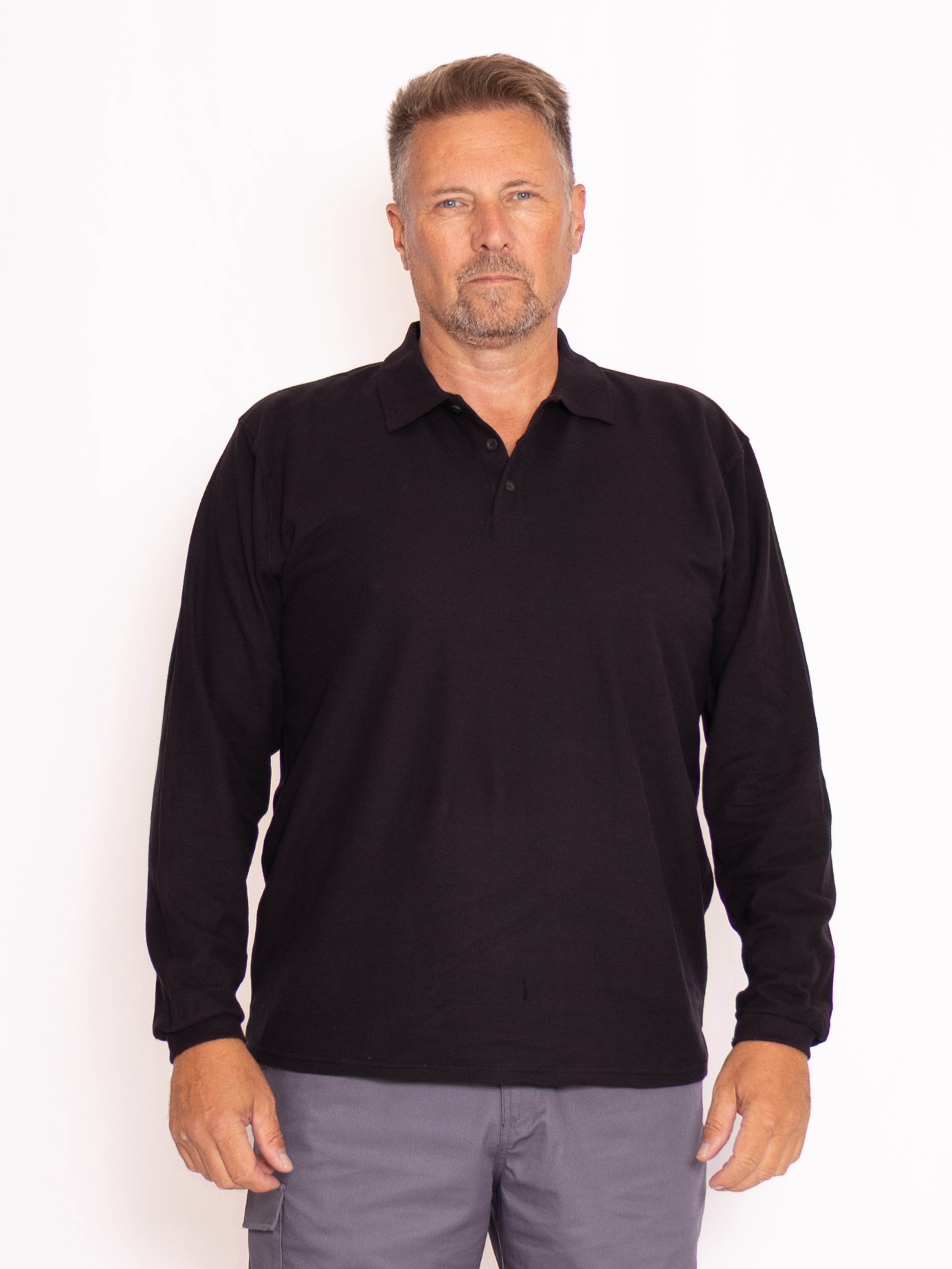 Long-Sleeve Polo Shirt