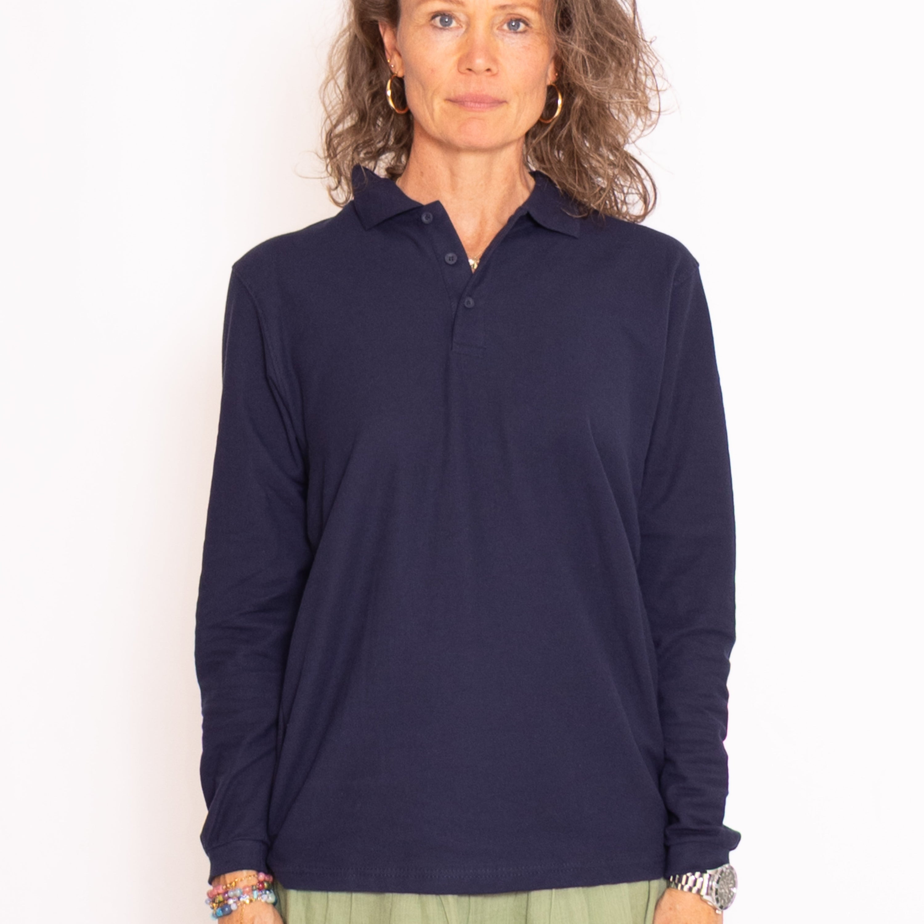 Long-Sleeve Polo Shirt