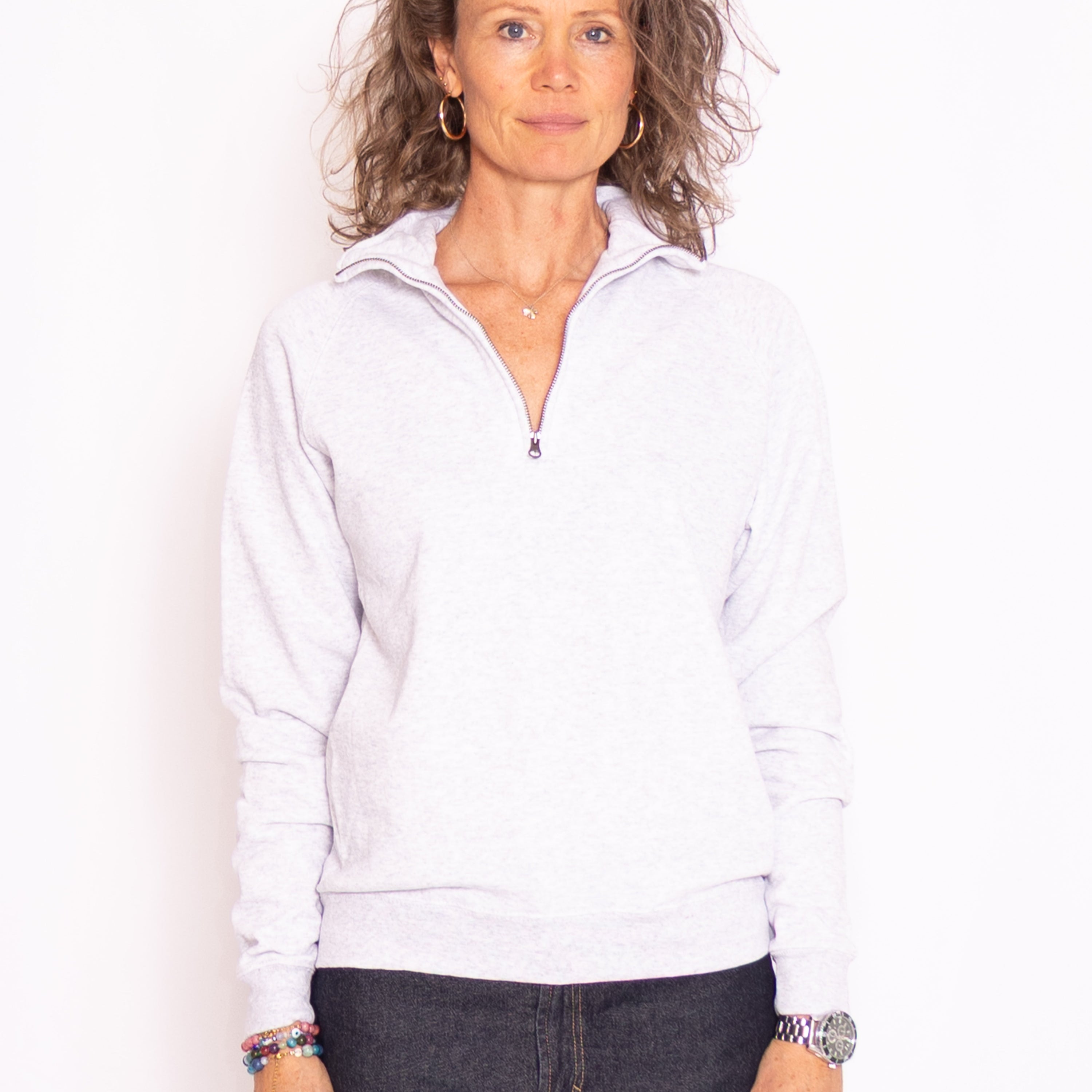 Half-zip sweatshirt