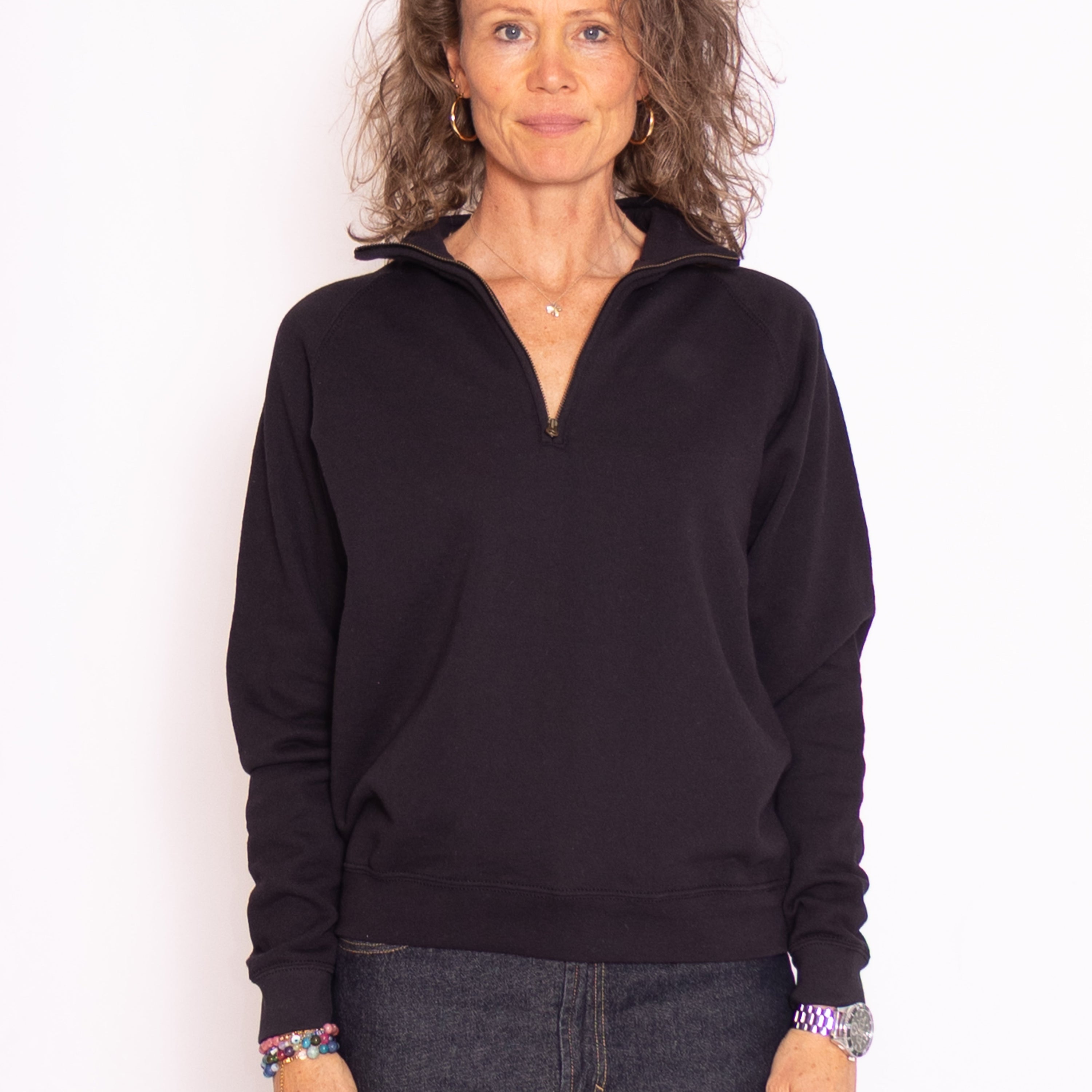 Half-zip sweatshirt