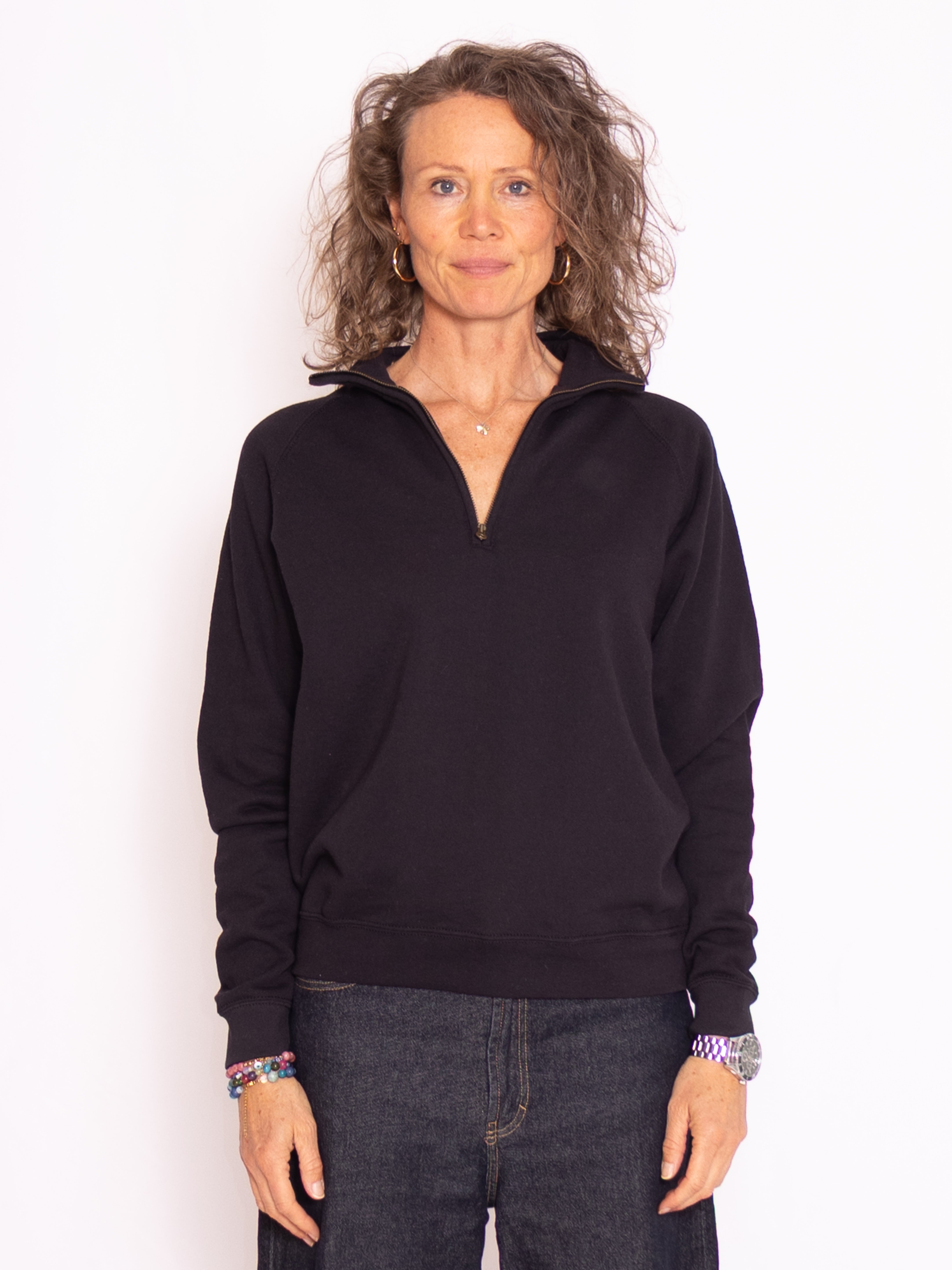 Half-zip sweatshirt