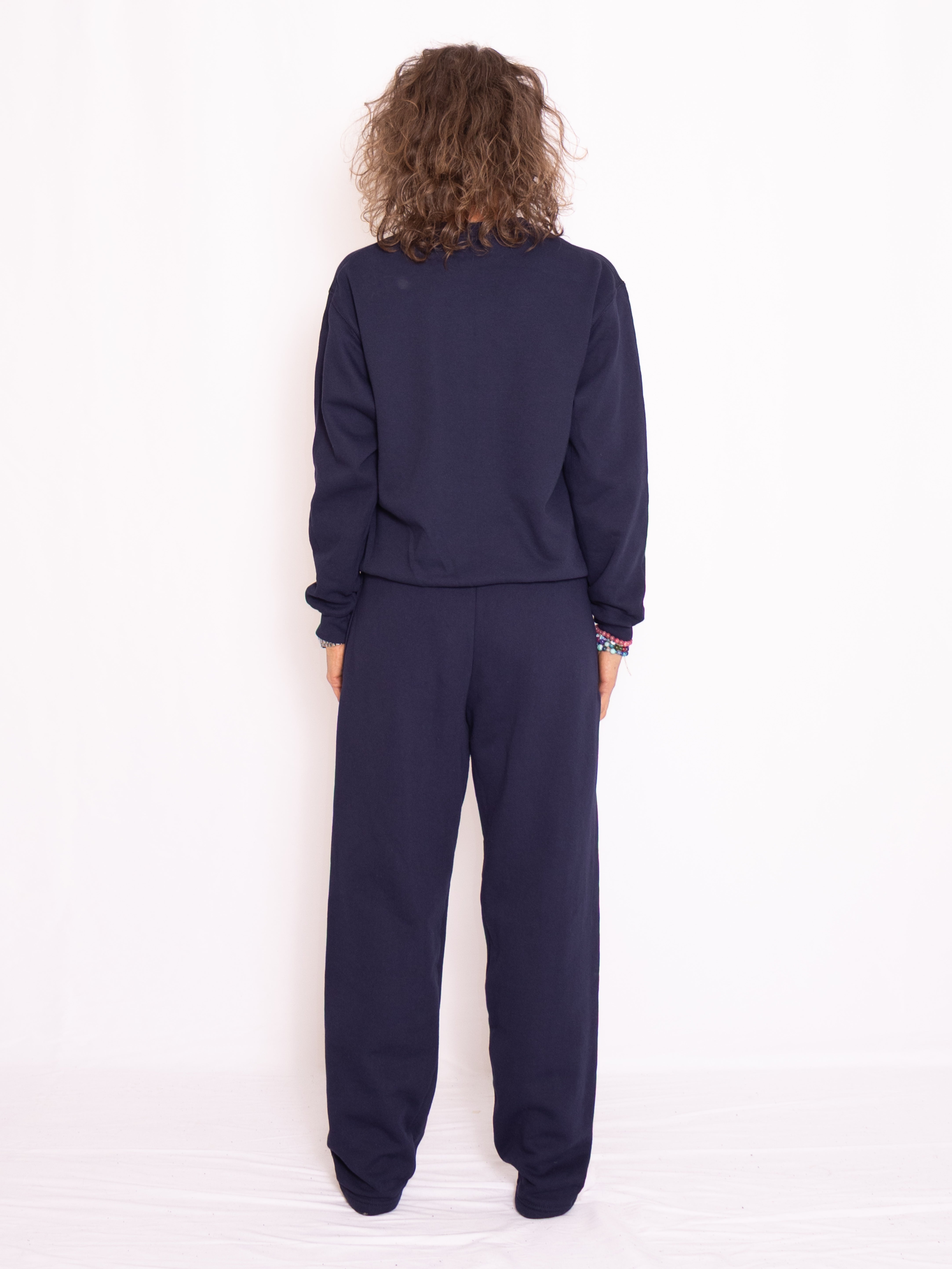Sweat set with crewneck navy