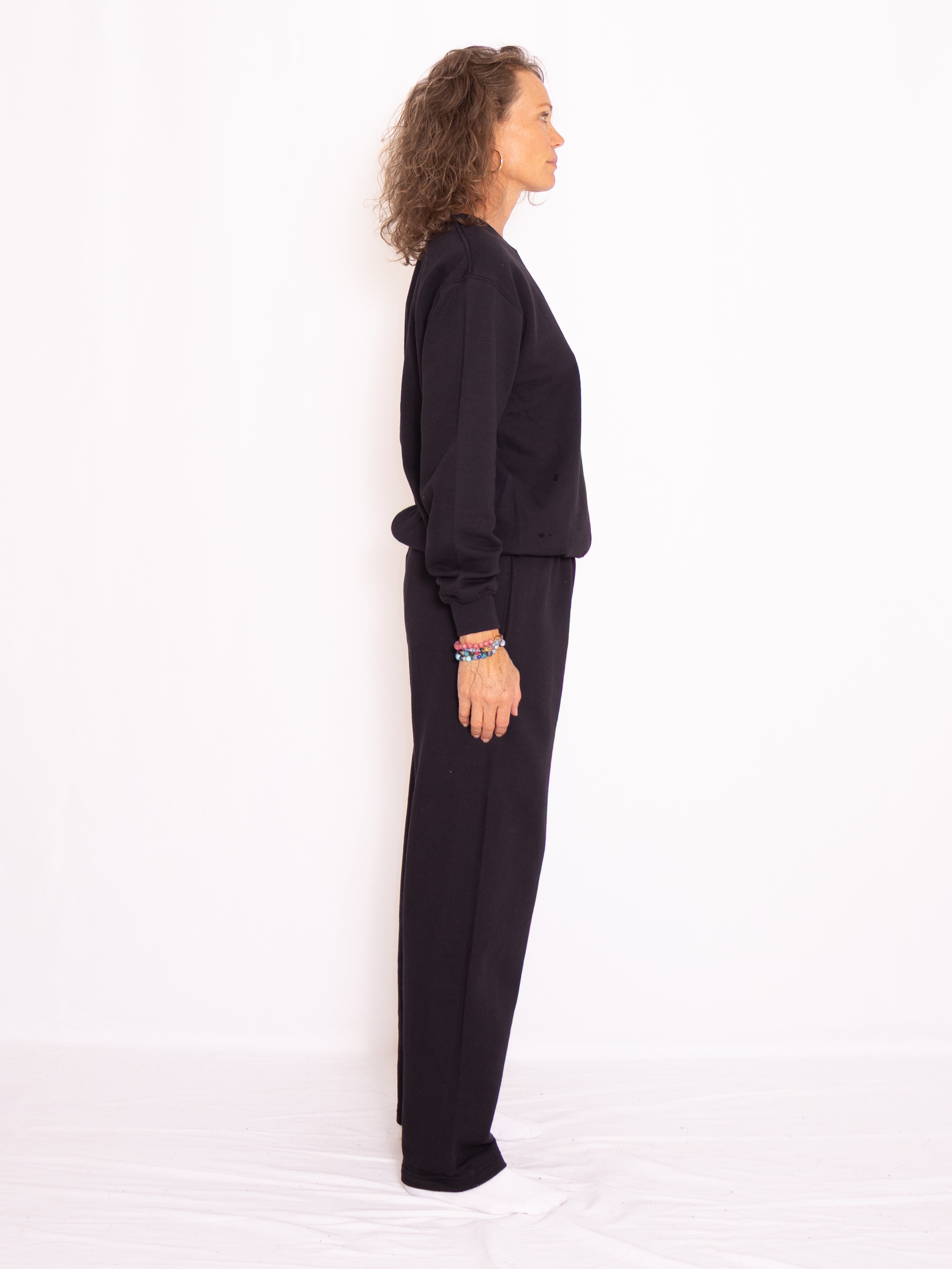 Sweat set with crewneck black
