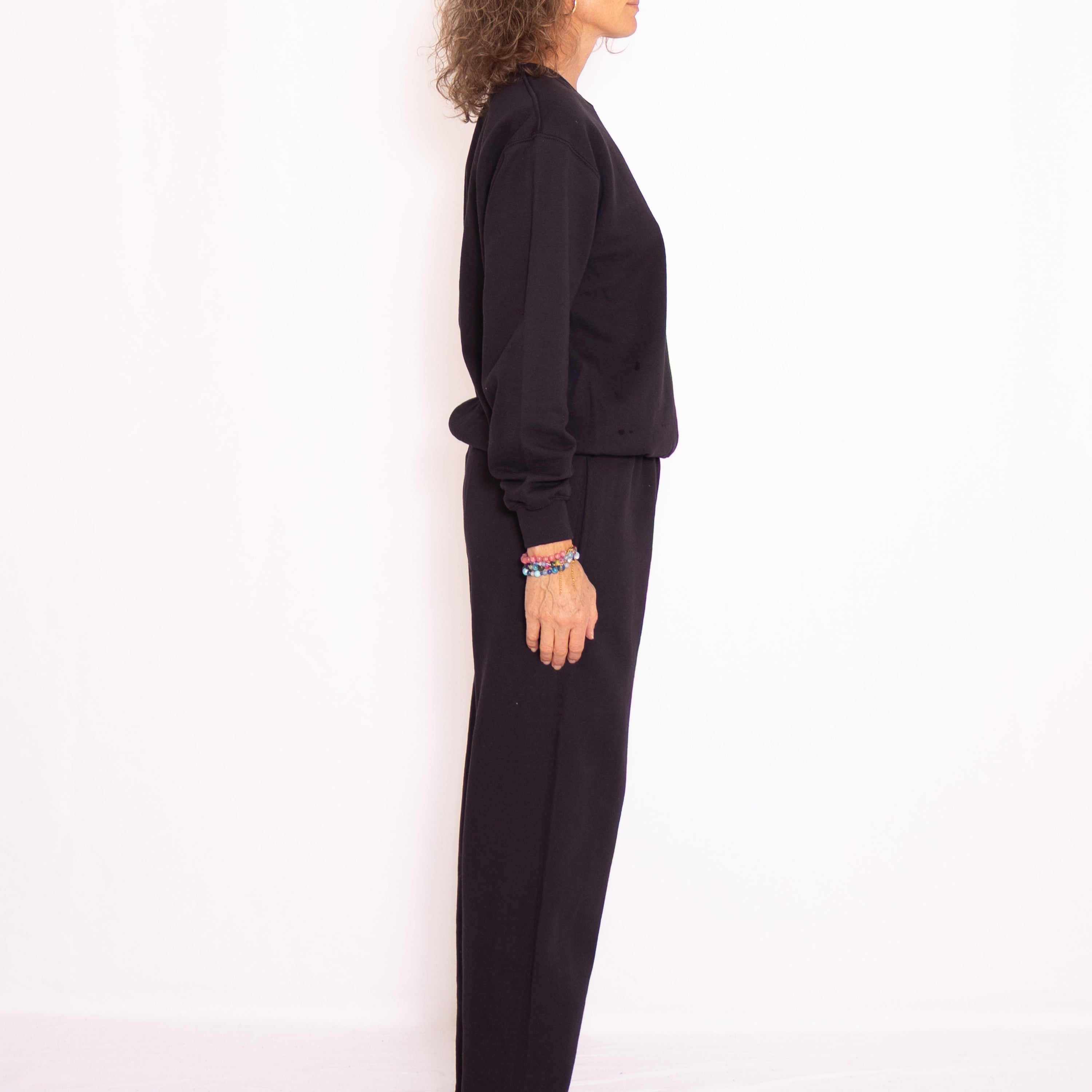 Sweat set with crewneck black