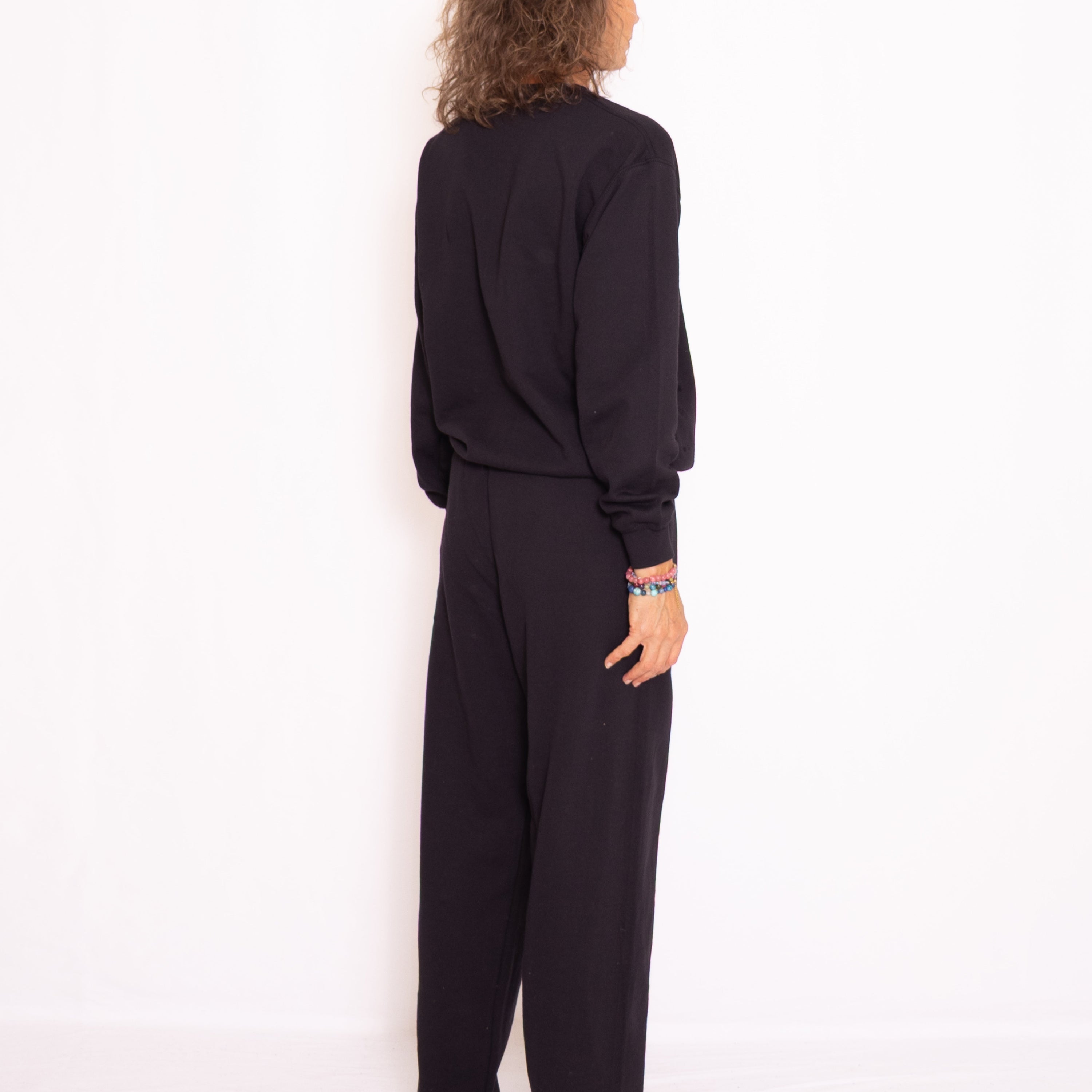 Sweat set with crewneck black