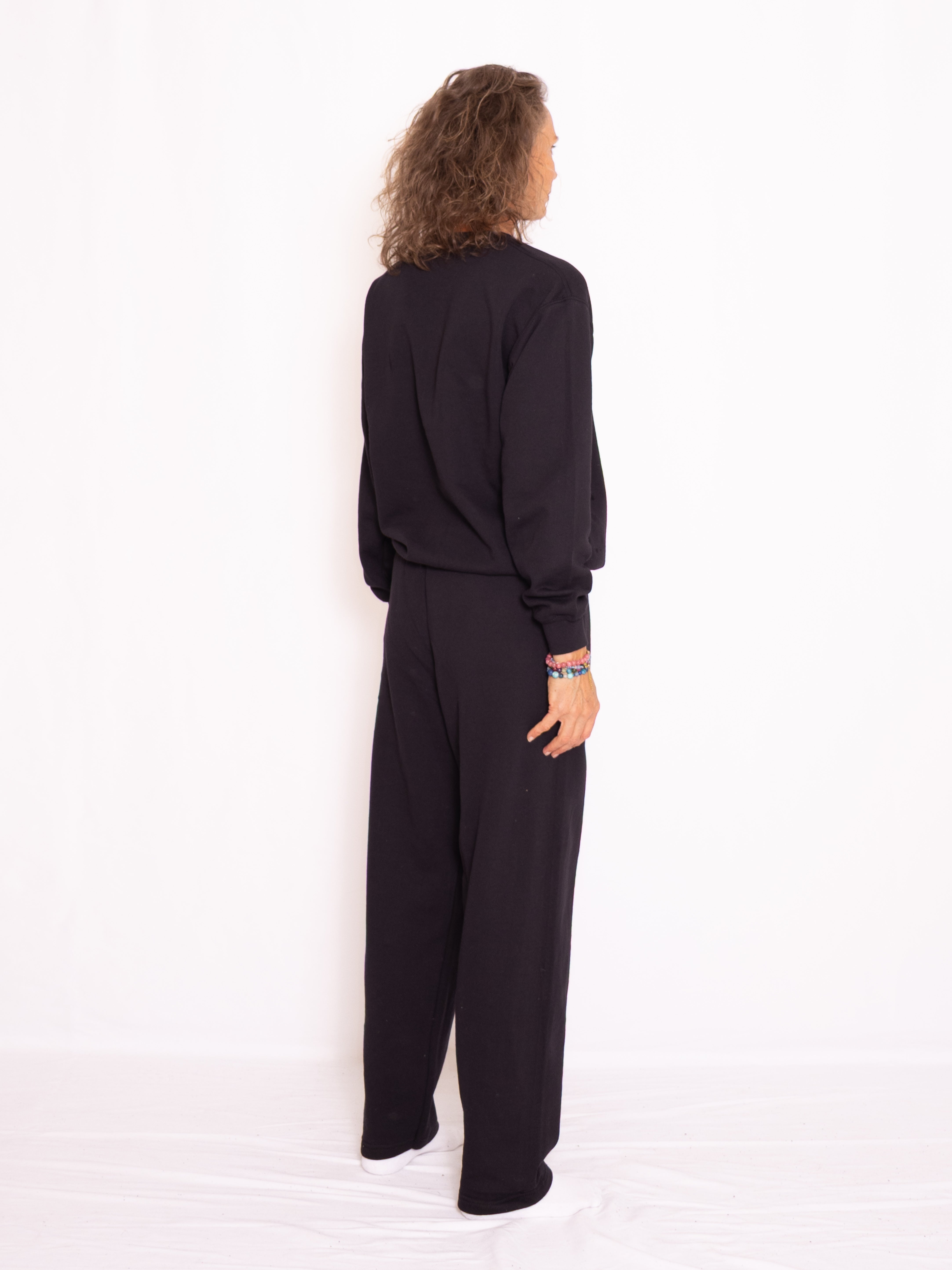 Sweat set with crewneck black