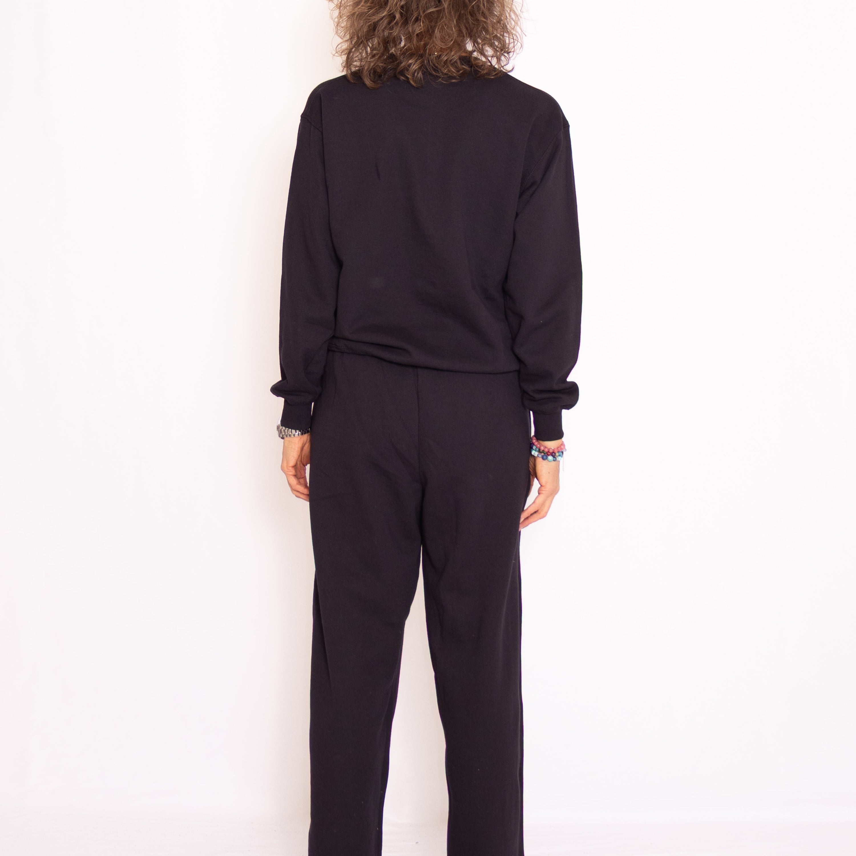 Sweat set with crewneck black